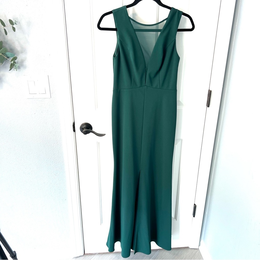 David’s bridal green maxi dress, Size - 2 - Picture 2 of 6